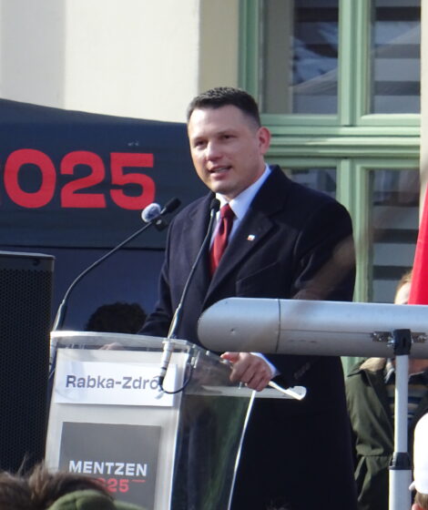 Sławomir Menzen na spotkaniu z wyborcami - Rabka Zdrój 2025, Jan Majer Palikot CC BY 4.0