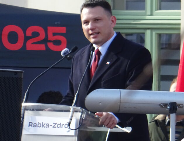 Sławomir Menzen na spotkaniu z wyborcami - Rabka Zdrój 2025, Jan Majer Palikot CC BY 4.0