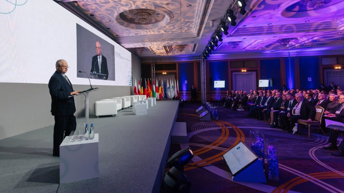 Szef NBP Adam Glapiński podczas konferencji prasowej. Autorstwa www.marcinmizerski.com, CC0