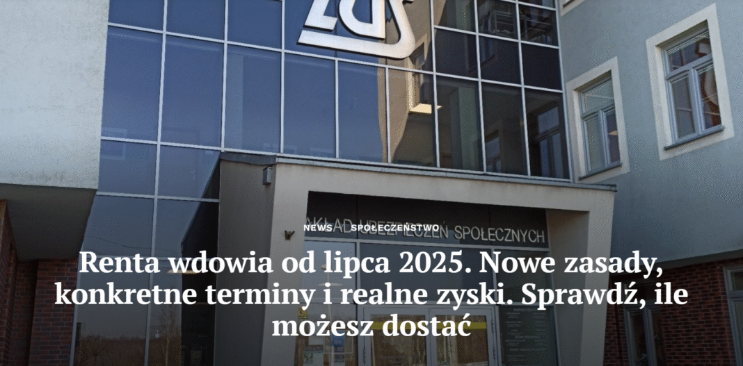 Renta wdowia od 1 lipca 2025 - ponad milion wniosków
