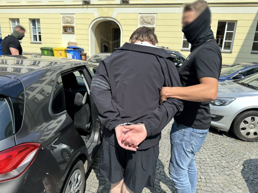 aresztowanie mężczyzny, policja