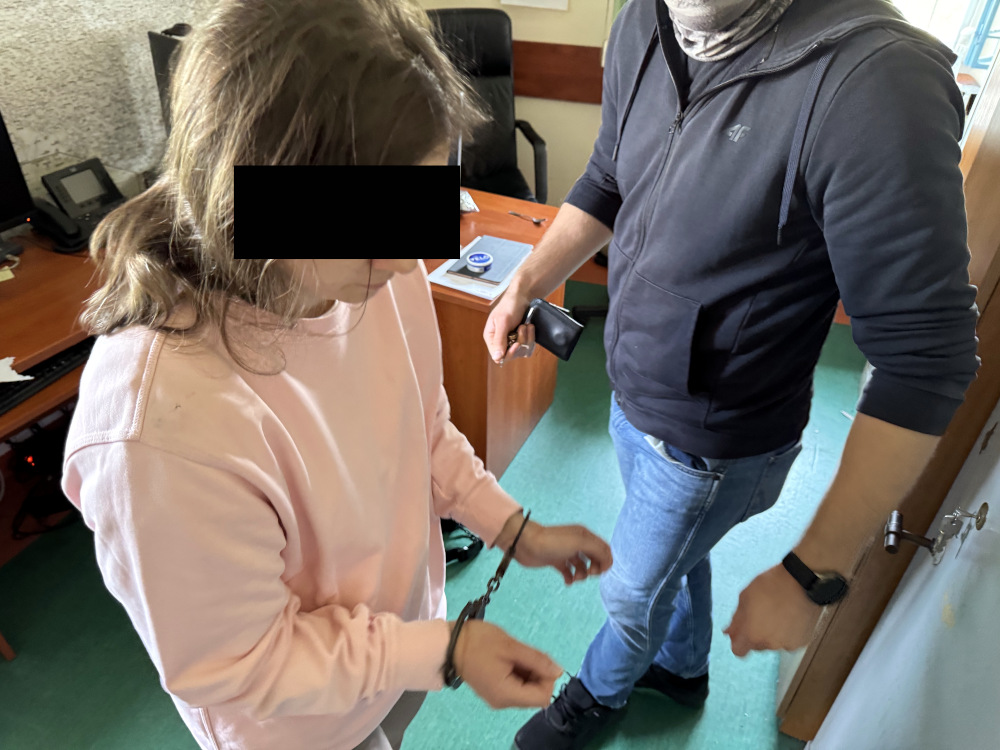 aresztowanie kobiety