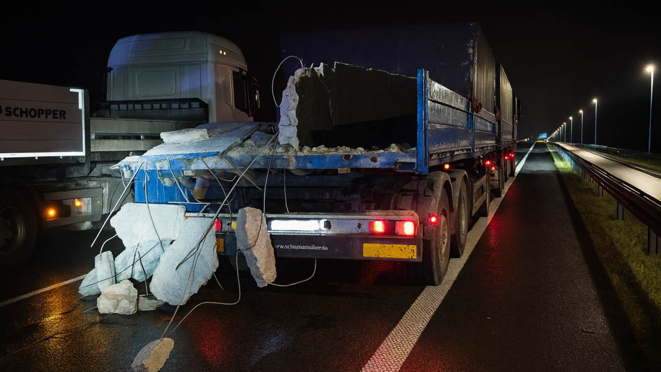 ciężarówka na autostradzie