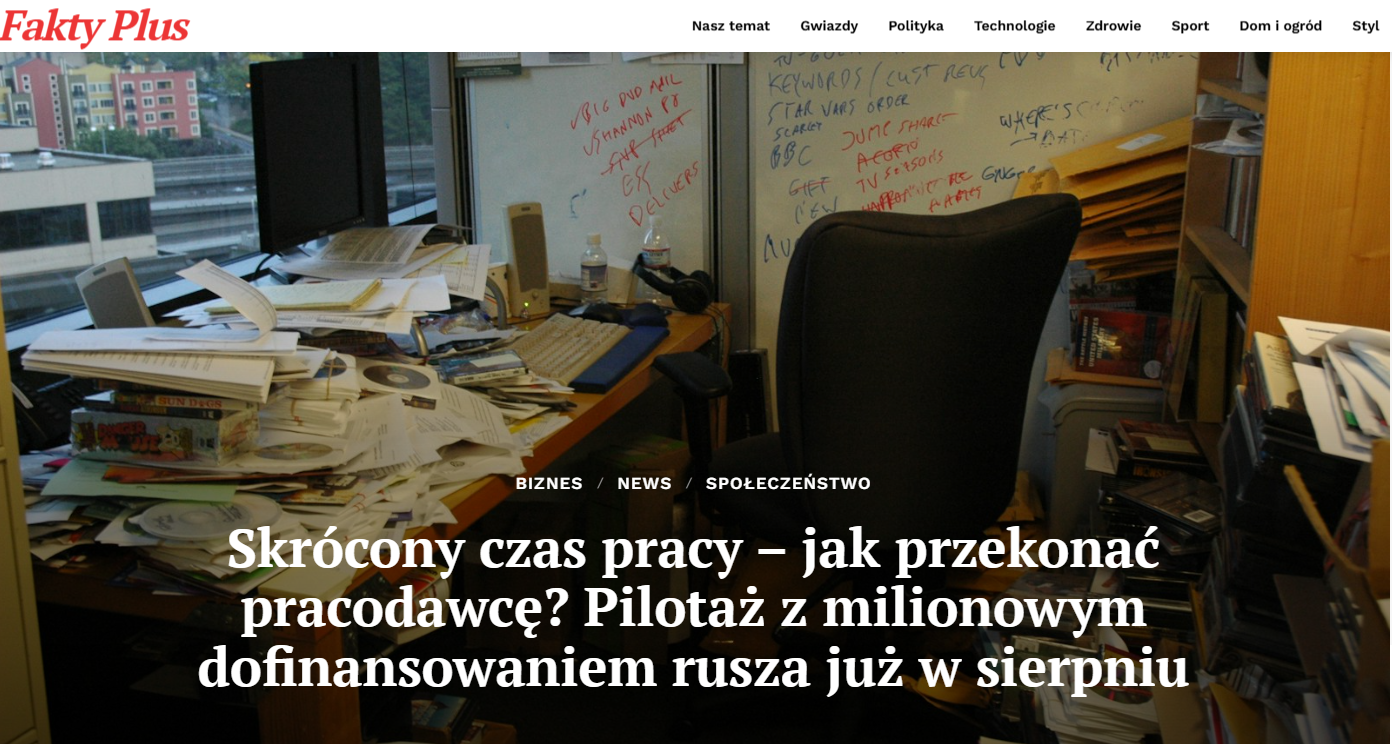 Skrócony czas pracy – rusza pilotaż w Lesznie