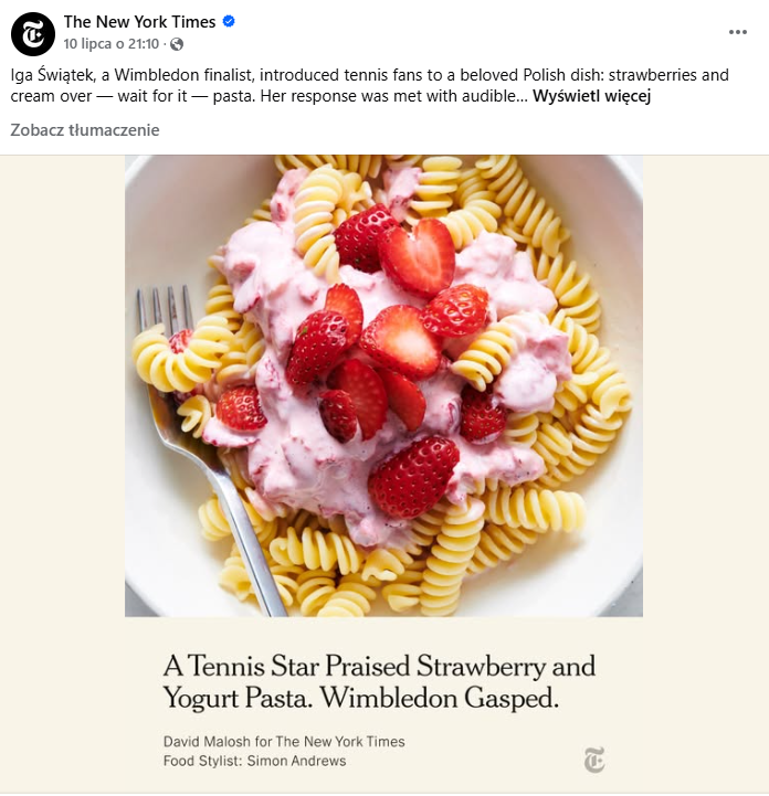 post na fb z New York Times