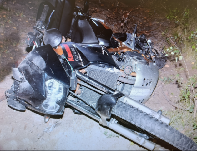 rozbity motocykl