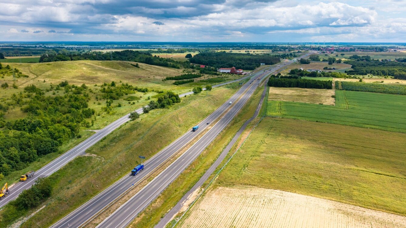 autostrada z lotu ptaka