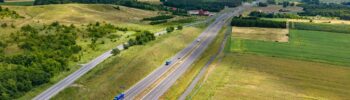 autostrada z lotu ptaka