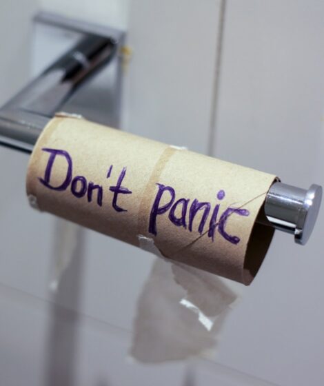 yellow and black tissue roll