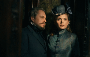 para aktorów w XIX wiecznych strojach