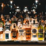 a group of bottles on a shelf