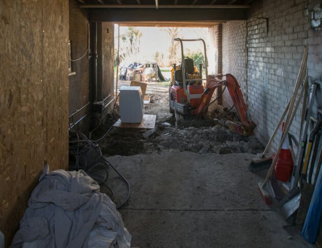 white plastic bag on floor