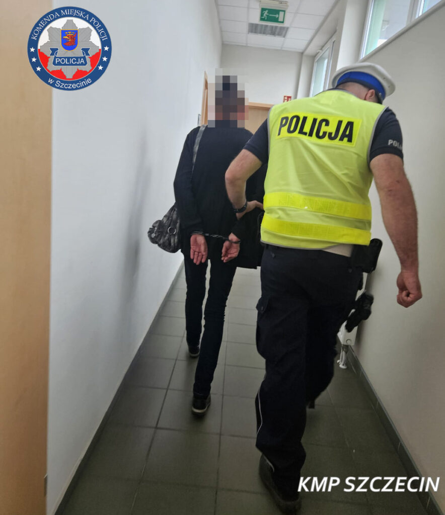 aresztowana kobieta/Policja