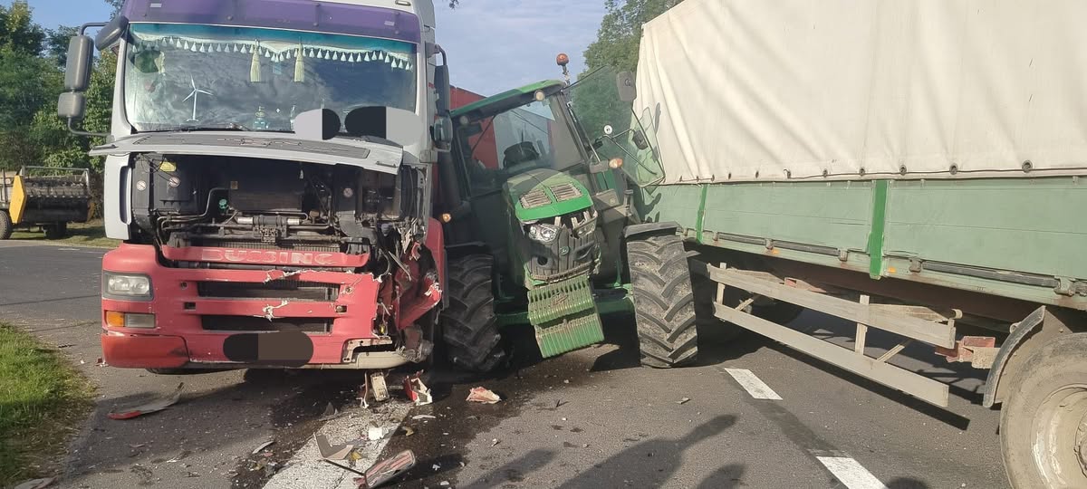 wypadek podczas żniw/Policja