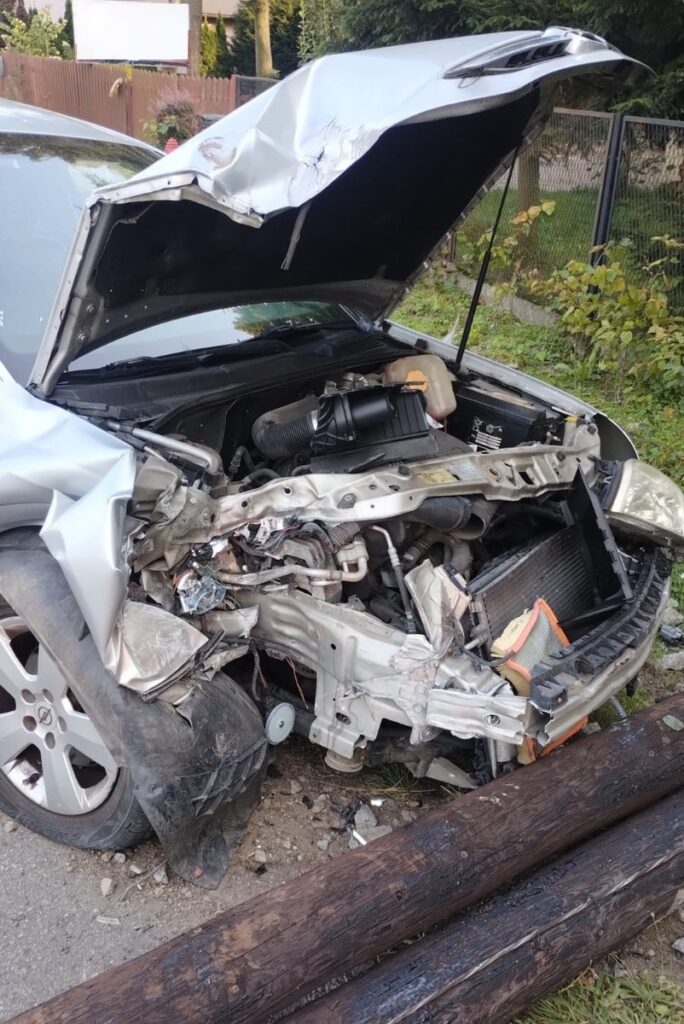 wypadek drogowy/ Policja