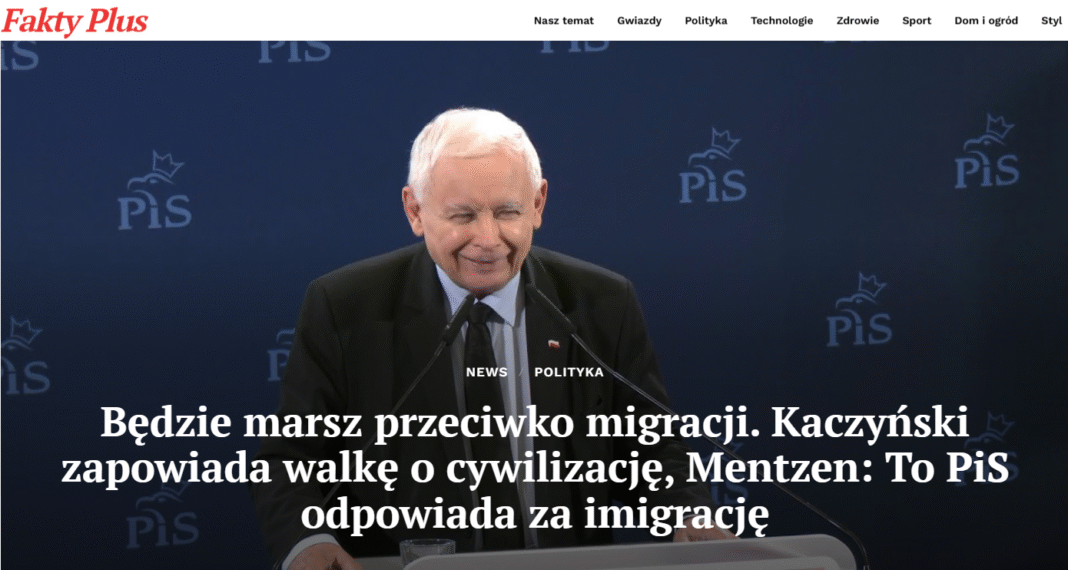 Marsz przeciwko migracji – Kaczyński, Konfederacja, Mentzen