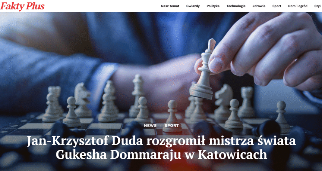 Jan-Krzysztof Duda vs Gukesh Dommaraju Katowice