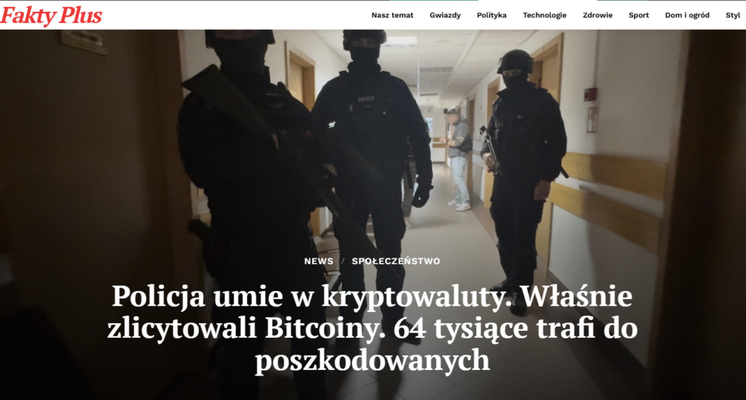 Policja zlicytowała kryptowaluty – 64 tys. zł (CBZC Białystok)