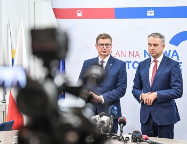 Min. Krzysztof Gawkowski i Prezydent Częstochowy Krzysztof Matyjaszczyk podczas konferencji prasowej/ fot. UM Częstochowa