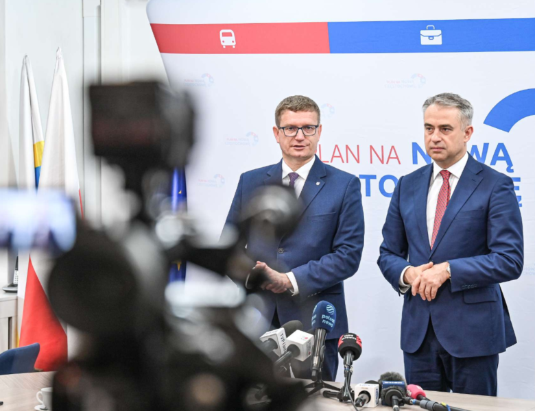 Min. Krzysztof Gawkowski i Prezydent Częstochowy Krzysztof Matyjaszczyk podczas konferencji prasowej/ fot. UM Częstochowa