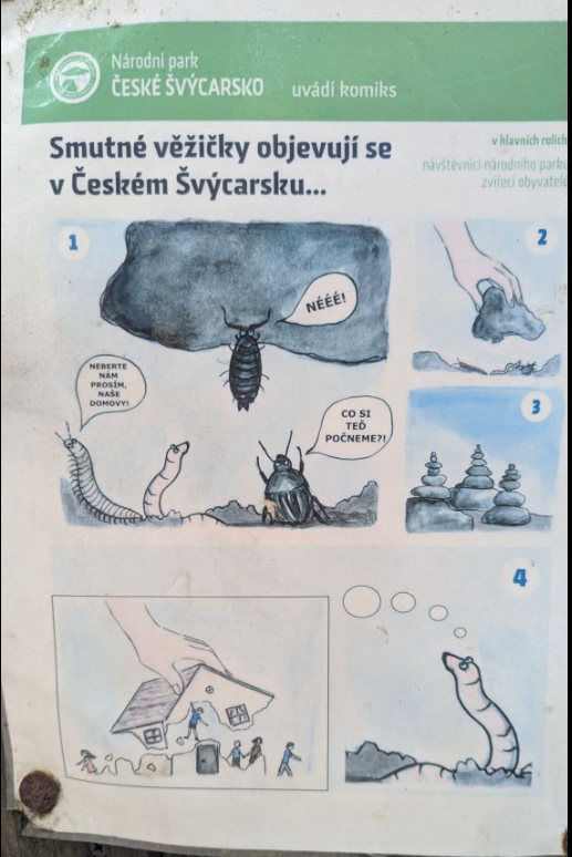 ulotka informacyjna czeskich parków narodowych/FB