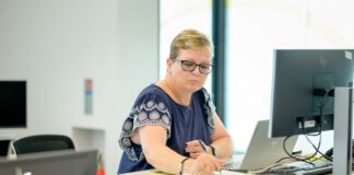 Księgowa przy pracy