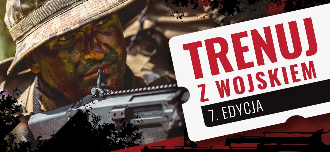 plansza reklamowa akcji Trenuj z Wojskiem/ MON