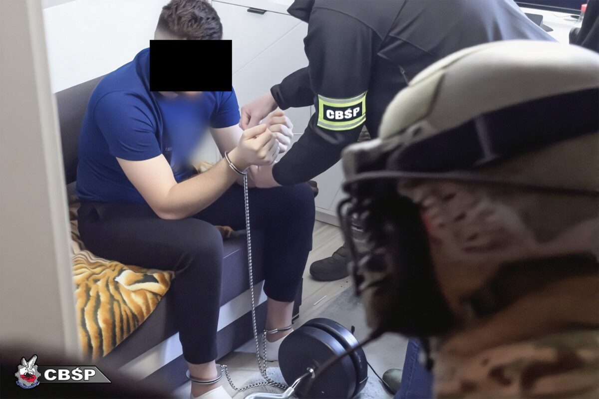 aresztowanie podejrzanego/ CBŚP