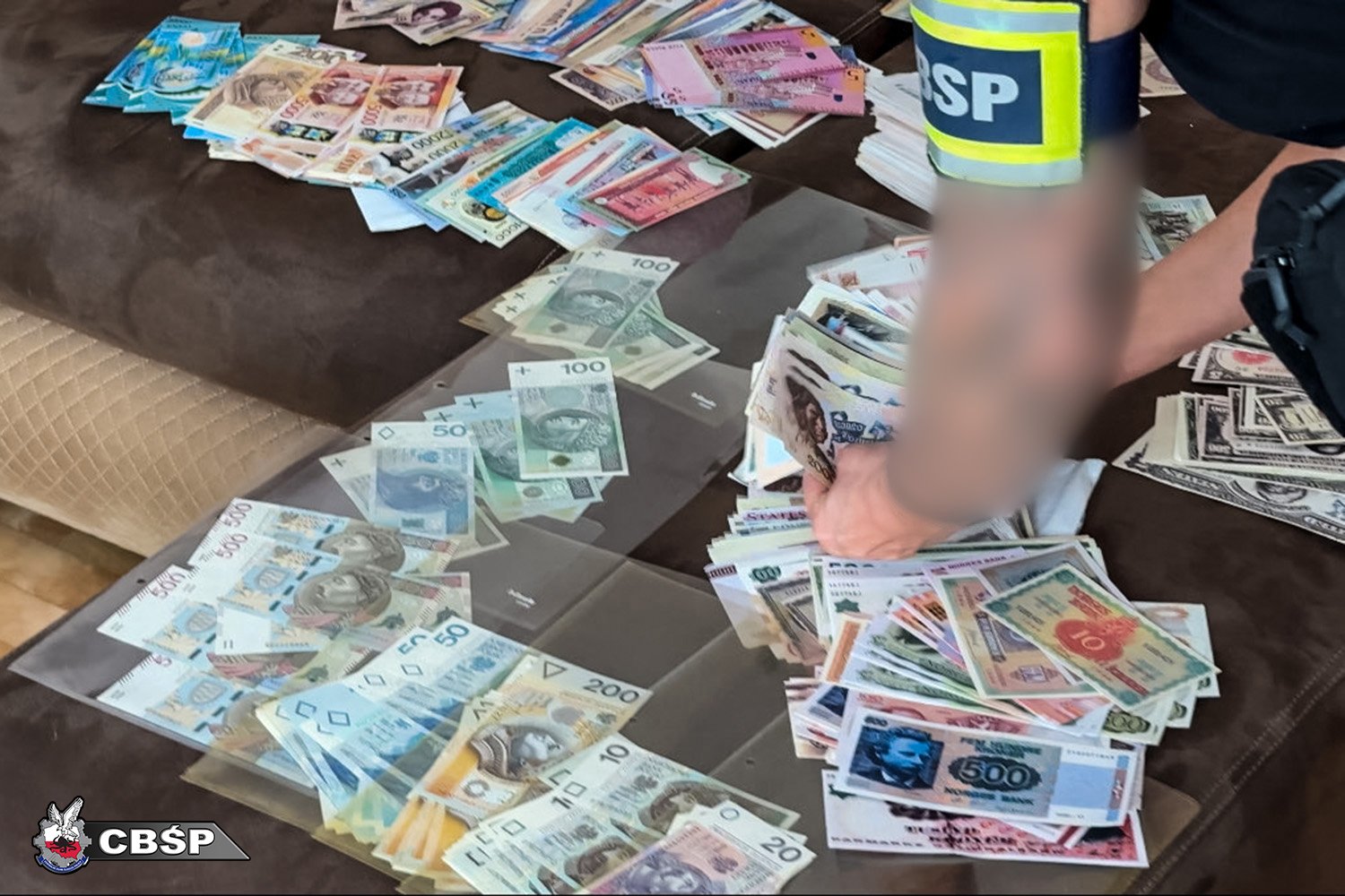 zatrzymanie fałszerza pieniędzy/ CBŚP