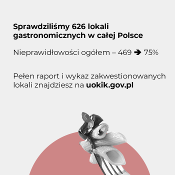 UOKiK - informacja o raporcie dot. gastronomii