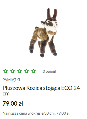 pluszowa kozica ze sklepu TPN/tpn/gov.pl