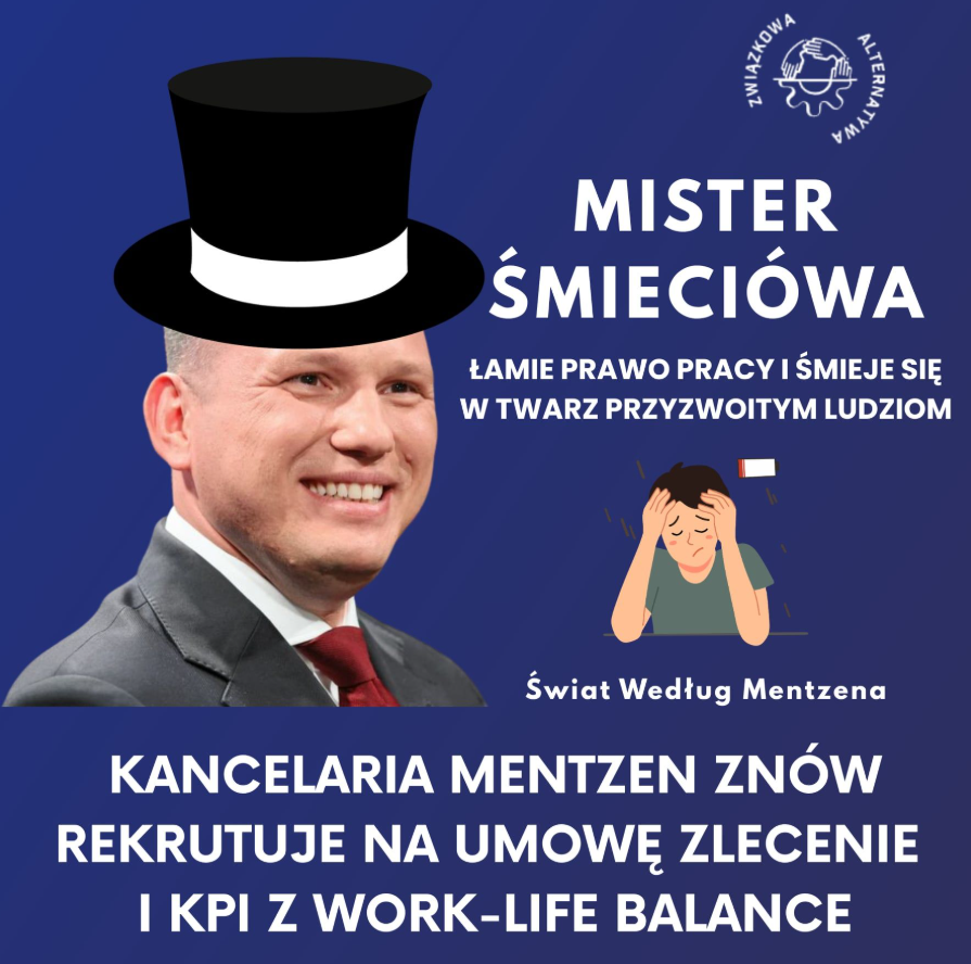 Zawiązkowa Alternatywa - post na FB na temat Sławomira Mentzena