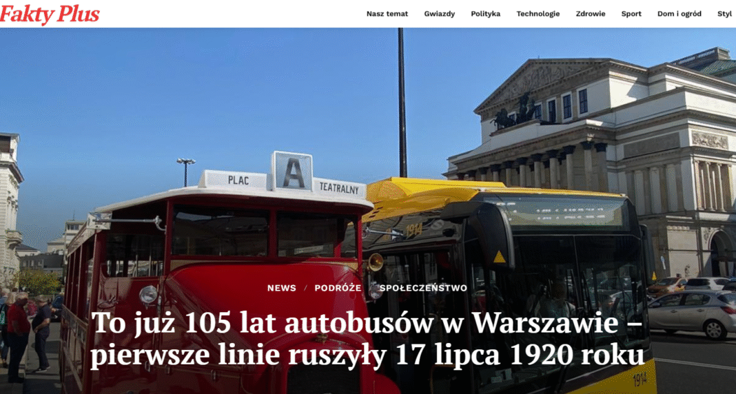 Pierwsze autobusy w Warszawie 1920