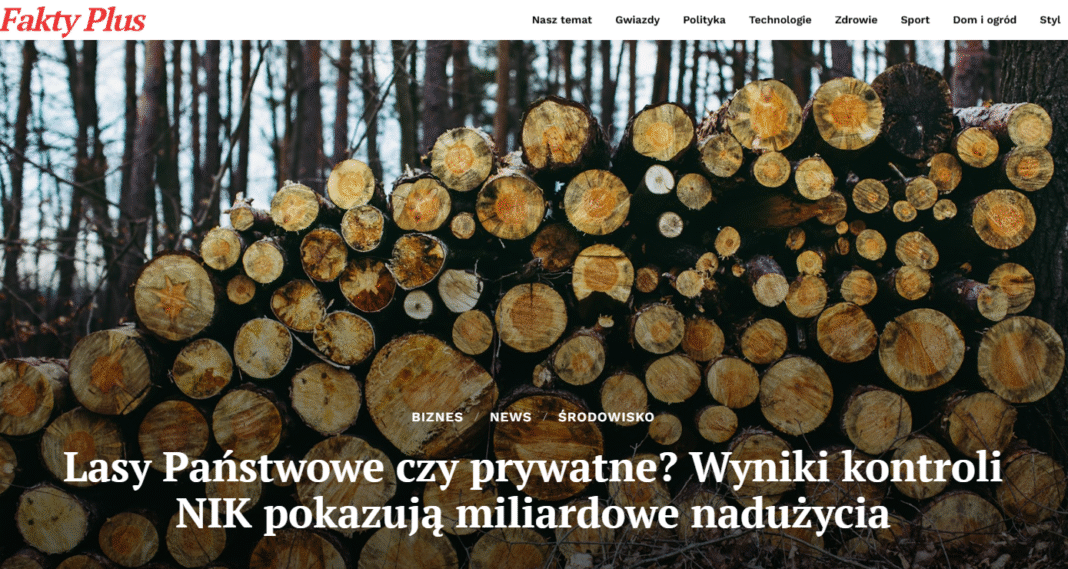 Wyniki kontroli NIK w Lasach Państwowych