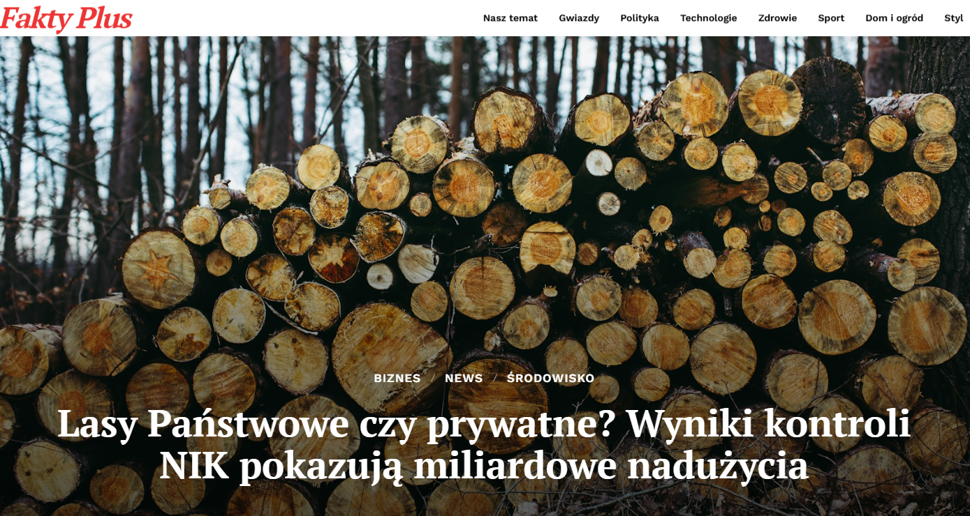 Wyniki kontroli NIK w Lasach Państwowych