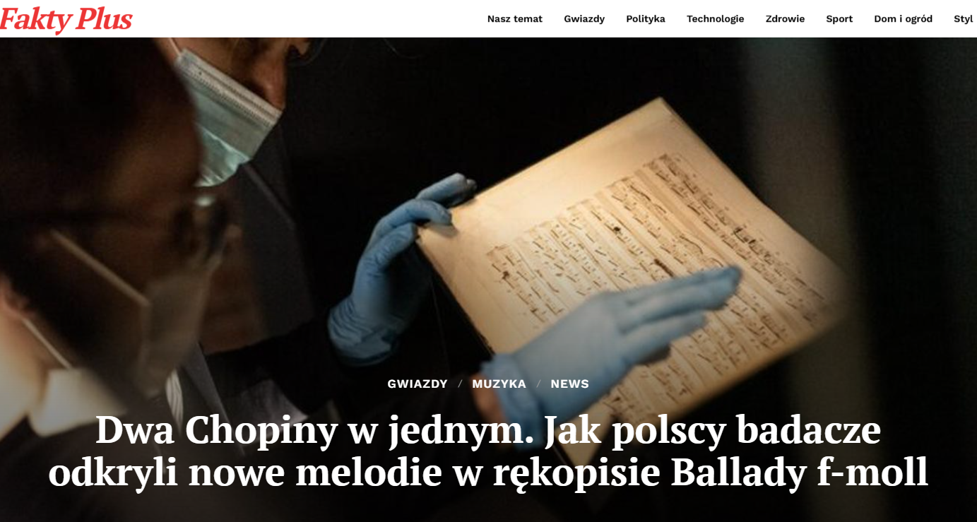 Polscy badacze odkryli dwie melodie w rękopisie Chopina