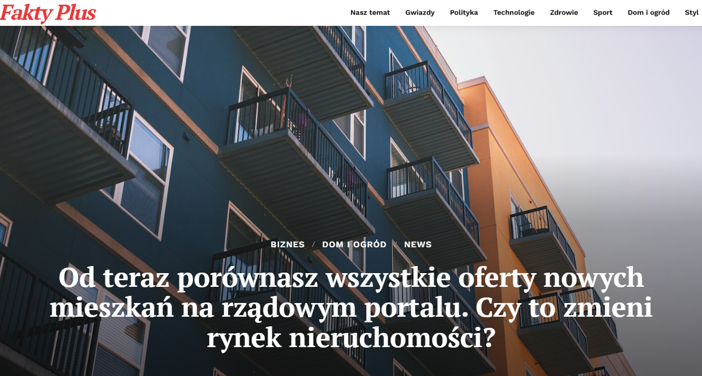 Porównywanie ofert mieszkań – nowe dane gov.pl 2025