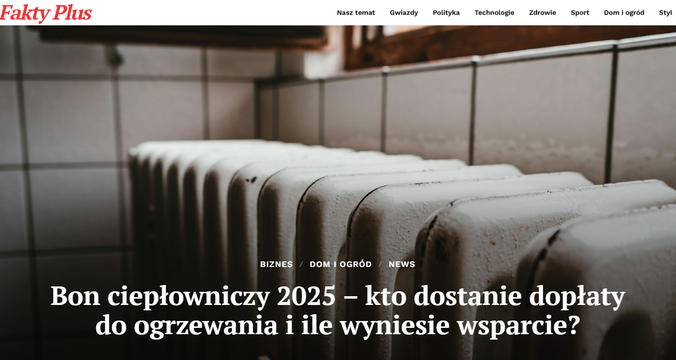 Bon ciepłowniczy 2025 – kto dostanie świadczenie