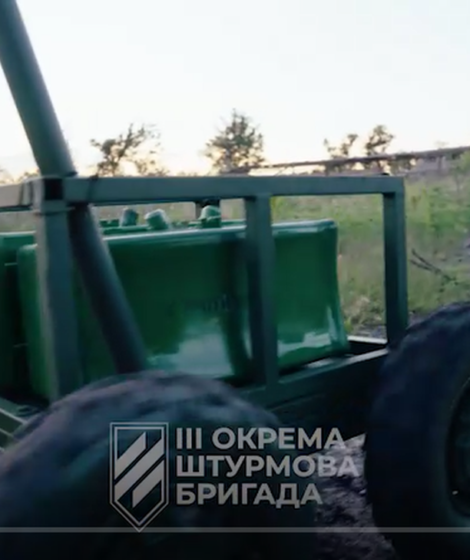 dron bojowy w akcji/ 3rd Assault Brigade/Telegram