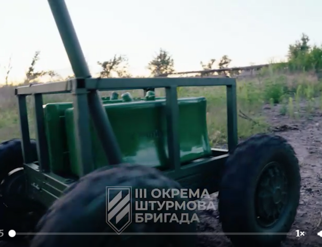 dron bojowy w akcji/ 3rd Assault Brigade/Telegram