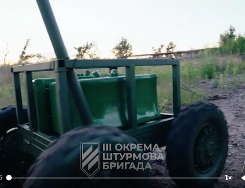 dron bojowy w akcji/ 3rd Assault Brigade/Telegram