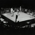 grayscale photo of boxing game/ Austrian National Library
