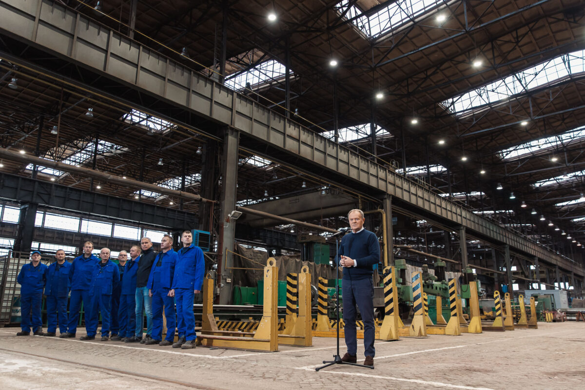 Wizyta Premiera Donalda Tuska w firmie RFK/KPRM