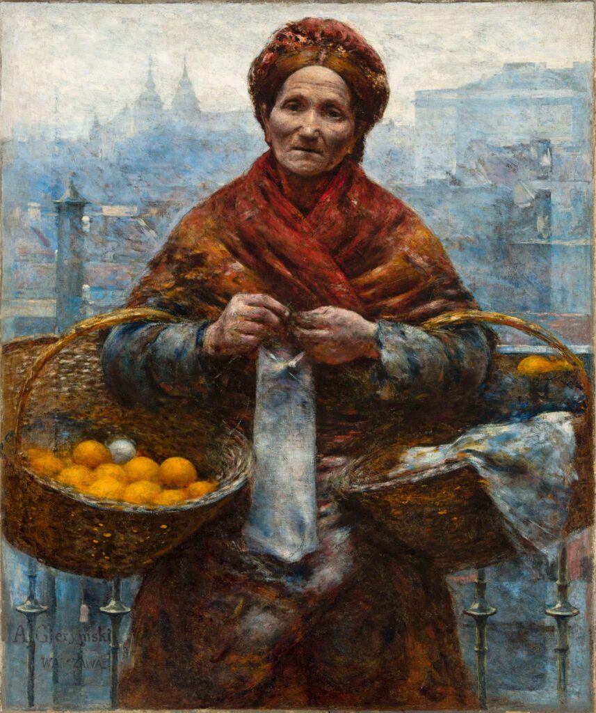 Zrabowany obraz Aleksandra Gierymskiego „Żydówka z pomarańczami”- 26 listopada 2010 pojawił się na aukcji w Niemczech, Domena publiczna