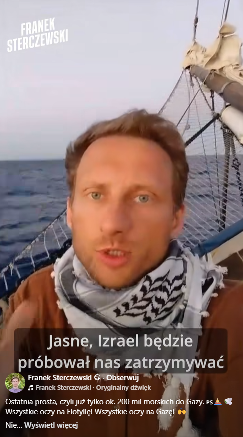 Post Franciszka Sterczewskiego na FB
