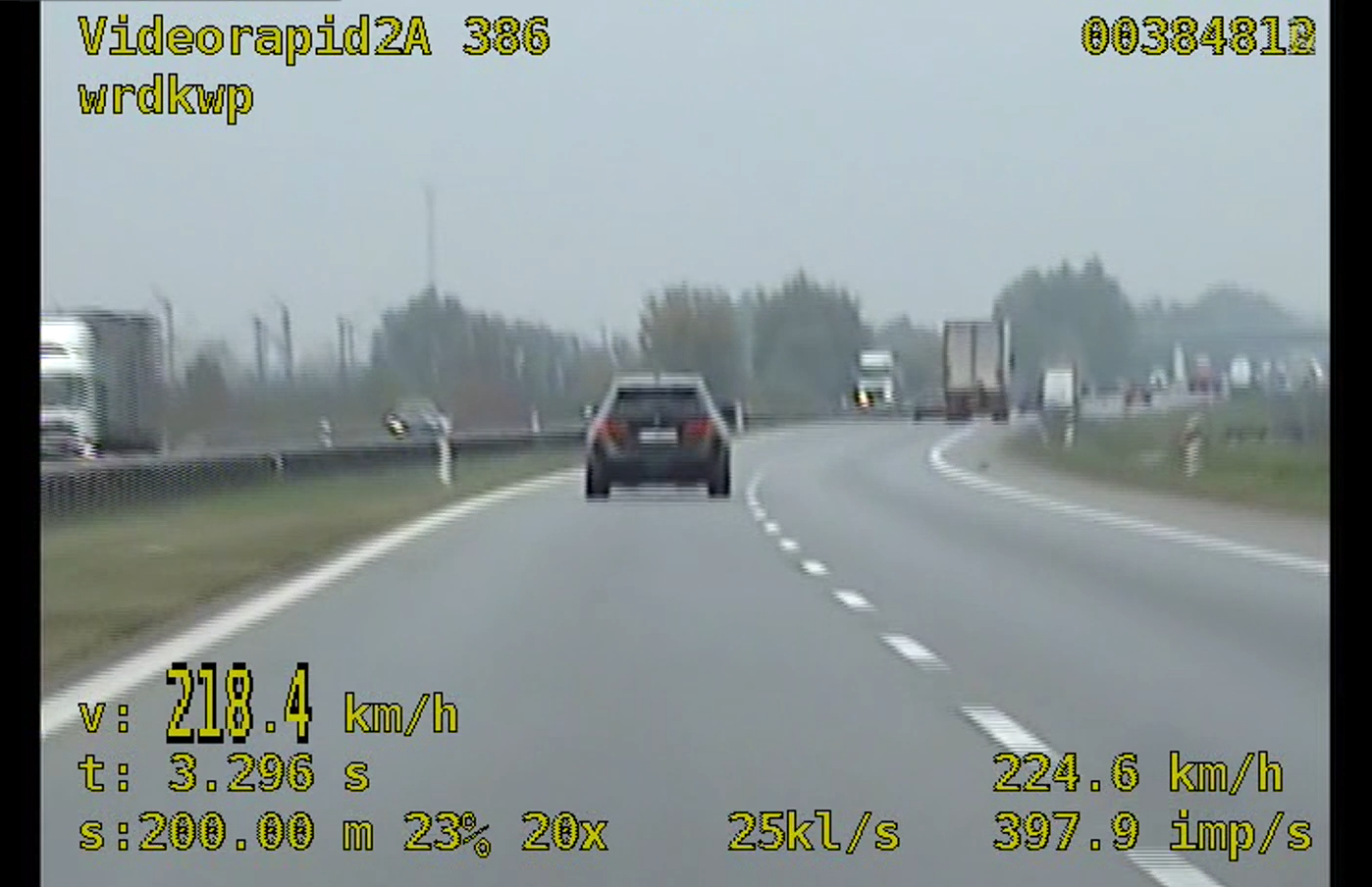 pościg policyjny za BMW/ Policja