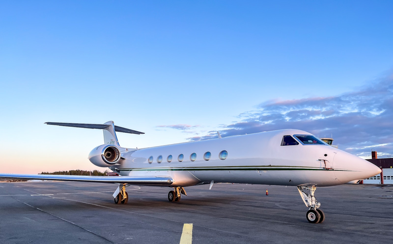 samolot biznesowy na płycie lotniska/ fot: Niklas Jonasson/ Unsplash
