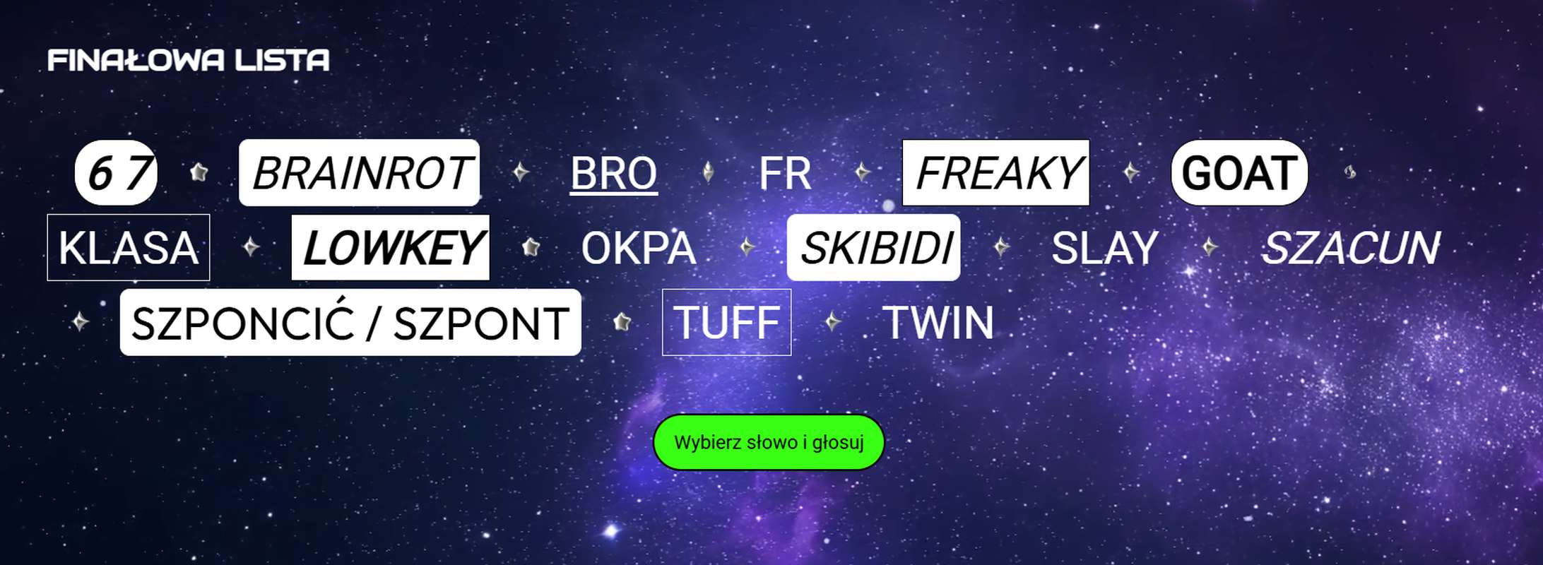 PWN ogłasza finałową 15 w konkursie młodzieżowe słowo PWN ogłasza finałową 15 w konkursie młodzieżowe słowo 