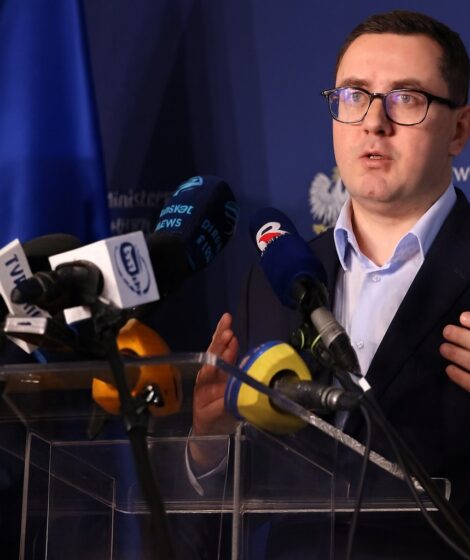 Miłosz Motyka, Minister Energii podczas konferencji prasowej./ Ministerstwo Energii