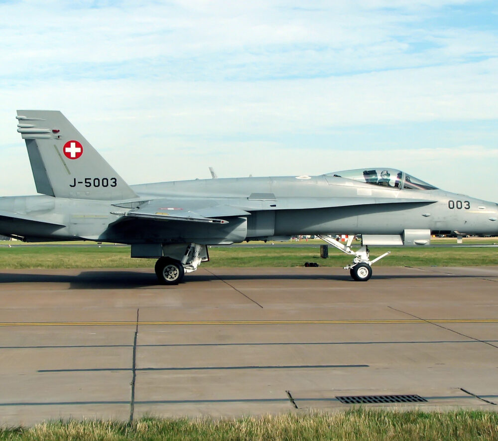 F/A-18C Hornet szwajcarskich Sił Powietrznych, Fot: Arpingstone, Domena publiczna